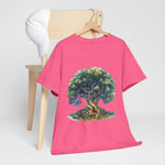 Custom T-Shirt - Nature - Inspired Unisex Heavy Cotton Tee - Majestic Tree Design by Mynameispod