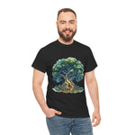 Custom T-Shirt - Nature - Inspired Unisex Heavy Cotton Tee - Majestic Tree Design by Mynameispod