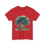 Custom T-Shirt - Nature - Inspired Unisex Heavy Cotton Tee - Majestic Tree Design by Mynameispod