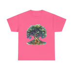 Custom T-Shirt - Nature - Inspired Unisex Heavy Cotton Tee - Majestic Tree Design by Mynameispod