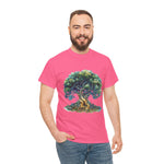 Custom T-Shirt - Nature - Inspired Unisex Heavy Cotton Tee - Majestic Tree Design by Mynameispod