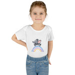 Custom Kids clothes - Rainbow Elephant Infant Bodysuit Delight by Mynameispod