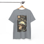 Custom T-Shirt - Retro Space Monkey: Boldly Go Adventure by Mynameispod