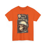 Custom T-Shirt - Retro Space Monkey: Boldly Go Adventure by Mynameispod