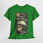 Custom T-Shirt - Retro Space Monkey: Boldly Go Adventure by Mynameispod
