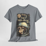 Custom T-Shirt - Retro Space Monkey: Boldly Go Adventure by Mynameispod