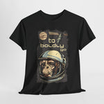 Custom T-Shirt - Retro Space Monkey: Boldly Go Adventure by Mynameispod