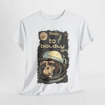 Custom T-Shirt - Retro Space Monkey: Boldly Go Adventure by Mynameispod