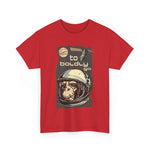 Custom T-Shirt - Retro Space Monkey: Boldly Go Adventure by Mynameispod