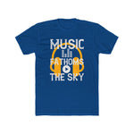 Custom T-Shirt - Skyward Harmony Unisex Cotton Crew Tee by Mynameispod