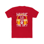 Custom T-Shirt - Skyward Harmony Unisex Cotton Crew Tee by Mynameispod