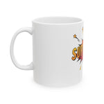 Custom Mug - Superdad Ceramic Mug - Perfect Gift for Father's Day, Birthday, or Just Because! Fun and Stylish Coffee Cup for Dads by Mynameispod