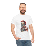 Unisex Warrior Spirit Tee with Spartan design, perfect for casual wear and historical themed apparel. My Name Is POD