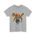 Custom T-Shirt - Whimsical Angel Graphic Tee - Unisex Casual Chic by Mynameispod