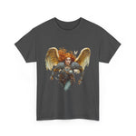 Custom T-Shirt - Whimsical Angel Graphic Tee - Unisex Casual Chic by Mynameispod