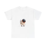 Custom T-Shirt - Whimsical Eye Graphic Unisex Heavy Cotton Tee by Mynameispod