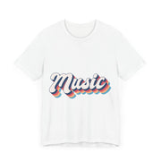 Music Vibes Unisex Jersey Tee, Perfect for Music Lovers, Casual Wear, Gift for Musicians, Concert Fashion, Everyday Comfort