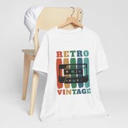 Retro Vintage Cassette T-Shirt for Music Lovers, Casual Outfit, Gift for Him/Her, 80s/90s Nostalgia, Unisex Graphic Tee