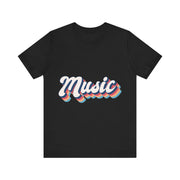 Music Vibes Unisex Jersey Tee, Perfect for Music Lovers, Casual Wear, Gift for Musicians, Concert Fashion, Everyday Comfort