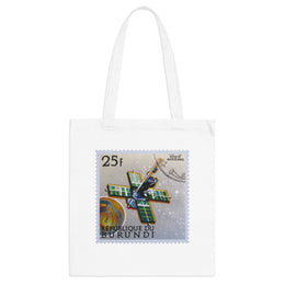 Burundi Stamp Tote Bag | Eco-Friendly Shopping Bag, Unique Gift for Travelers, Vintage Stamp Design, Art Lovers, Everyday Essentials