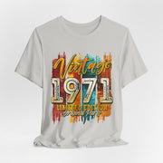 Vintage 1971 Limited Edition Unisex Tee, Retro Shirt, Birthday Gift 1971, Casual Wear, Vintage Style T-Shirt, Unique Apparel