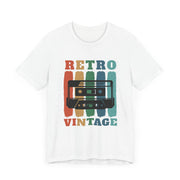 Retro Vintage Cassette T-Shirt for Music Lovers, Casual Outfit, Gift for Him/Her, 80s/90s Nostalgia, Unisex Graphic Tee