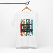 Retro Vintage Cassette T-Shirt for Music Lovers, Casual Outfit, Gift for Him/Her, 80s/90s Nostalgia, Unisex Graphic Tee