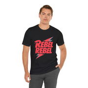 Rebel Rebel Tee, Graphic T-Shirt, Casual Wear, Gifts for Music Lovers, Unisex Shirt for Festivals, Birthday Gift Idea