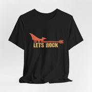 Rock On Unisex Jersey Tee, Music Lover Shirt, Band Concert Apparel, Gift for Musicians, Festival Outfit, Lets Rock Design