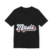 Music Vibes Unisex Jersey Tee, Perfect for Music Lovers, Casual Wear, Gift for Musicians, Concert Fashion, Everyday Comfort