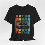 Retro Vintage Cassette T-Shirt for Music Lovers, Casual Outfit, Gift for Him/Her, 80s/90s Nostalgia, Unisex Graphic Tee