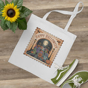 Halloween Themed Tote Bag, Spooky Season Shopper, Eco-Friendly Halloween Gift, Trick or Treat Carrier, Fall Festival Bag, Pumpkin Design