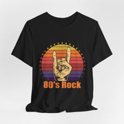 80's Rock Unisex Tee - Nostalgic Short Sleeve Shirt for Music Lovers, Concerts, Festivals, Casual Wear, Gift for Her/Him