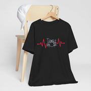 Drum Beat Heartbeat Tee - Music Lover Shirt, Band Merchandise, Gift for Drummers, Festival Apparel, Unisex Music T-Shirt