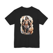 Heroic Fantasy Graphic Tee, Unisex Short Sleeve Shirt, Casual Wear, Gift for Gamers, Unique Art Tee, Comic Style Clothing