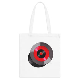 Retro Vinyl Record Tote Bag, Music Lover Gift, Eco-Friendly Shopping Bag, Concert Accessory, Vintage Style Bag