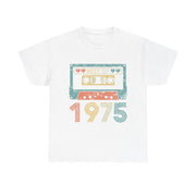 Custom T-Shirt - 1975 Love Retro Unisex Heavy Cotton Tee by Mynameispod