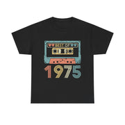 Custom T-Shirt - 1975 Love Retro Unisex Heavy Cotton Tee by Mynameispod