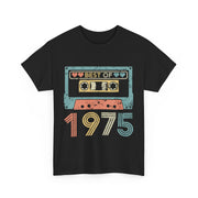 Custom T-Shirt - 1975 Love Retro Unisex Heavy Cotton Tee by Mynameispod