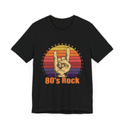 80's Rock Unisex Tee - Nostalgic Short Sleeve Shirt for Music Lovers, Concerts, Festivals, Casual Wear, Gift for Her/Him