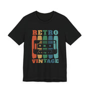 Retro Vintage Cassette T-Shirt for Music Lovers, Casual Outfit, Gift for Him/Her, 80s/90s Nostalgia, Unisex Graphic Tee
