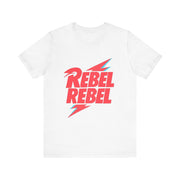 Rebel Rebel Tee, Graphic T-Shirt, Casual Wear, Gifts for Music Lovers, Unisex Shirt for Festivals, Birthday Gift Idea
