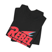 Rebel Rebel Tee, Graphic T-Shirt, Casual Wear, Gifts for Music Lovers, Unisex Shirt for Festivals, Birthday Gift Idea