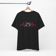 Drum Beat Heartbeat Tee - Music Lover Shirt, Band Merchandise, Gift for Drummers, Festival Apparel, Unisex Music T-Shirt
