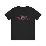 Drum Beat Heartbeat Tee - Music Lover Shirt, Band Merchandise, Gift for Drummers, Festival Apparel, Unisex Music T-Shirt