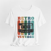 Retro Vintage Cassette T-Shirt for Music Lovers, Casual Outfit, Gift for Him/Her, 80s/90s Nostalgia, Unisex Graphic Tee