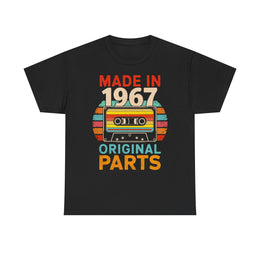 Vintage 1967 Cassette Tee, Retro Music Shirt, Birthday Gift, Unisex Cotton Tee, Casual Graphic T-Shirt, Nostalgic Apparel
