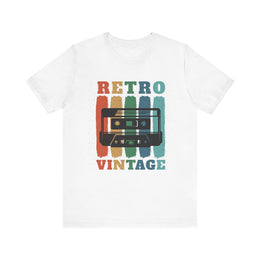 Retro Vintage Cassette T-Shirt for Music Lovers, Casual Outfit, Gift for Him/Her, 80s/90s Nostalgia, Unisex Graphic Tee