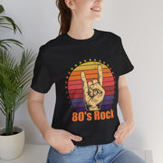 80's Rock Unisex Tee - Nostalgic Short Sleeve Shirt for Music Lovers, Concerts, Festivals, Casual Wear, Gift for Her/Him