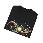 Astronaut and Planet Unisex Softstyle T-Shirt, Space T-Shirt, Gift for Space Lovers, Cosmic Graphic Tee, Science Fiction Apparel, [...]